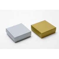 Cardboard Jewelry box, made of natural tone or colored cardboard with cotton lining 