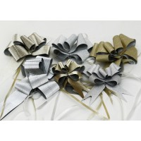 Fabric pull bows 